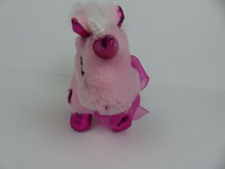 Dan Dee Collectors Choice Small Pink Unicorn Pink Bow Plush Stuffed Animal Toy 3