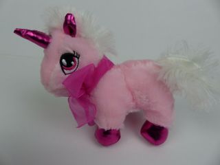 Dan Dee Collectors Choice Small Pink Unicorn Pink Bow Plush Stuffed Animal Toy 4