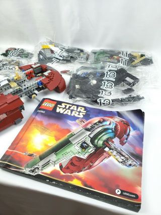 LEGO Star Wars UCS Slave UNSORTED AND INCOMPLETE with Instructions 75060 Retired 5