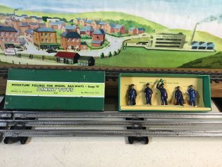 Hornby O Gauge,  Dinky Toys No.  1 Station Staff Miniature Figures Boxed