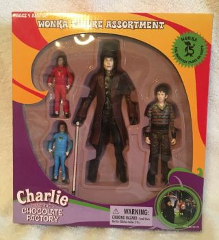 Charlie And The Chocolate Factory Wonka Figure Assortment Plus Dvd Bonuses