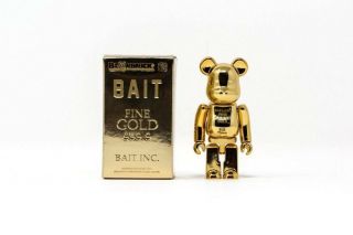 Bait X Medicom Gold Bar 100 Bearbrick (gold)