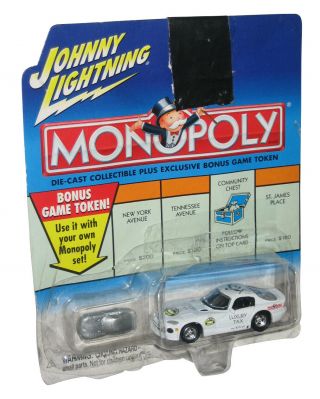 Johnny Lightning Monopoly Luxury Tax Dodge Viper Car Die - Cast Toy Car W/ Token