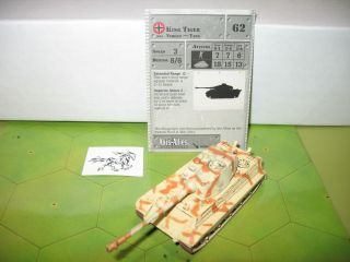 Axis & Allies Eastern Front King Tiger With Card 36/60