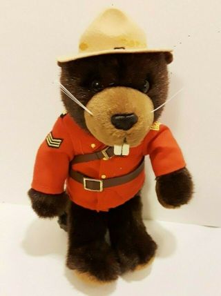 Sergeant Bucky Beaver Plush Rcmp Royal Canadian Mounted Police 7.  5 "