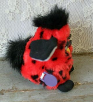 Vintage 1999 Red With Black Spot Furby With Tags Model 70 - 800 2