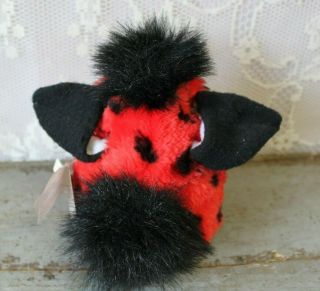 Vintage 1999 Red With Black Spot Furby With Tags Model 70 - 800 5