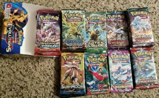 Custom Pokemon Card Tcg Booster Box 41 Packs Xy Sun And Moon Read For Pack List