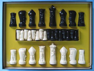 Vintage Peter Ganine Gothic Chess Set Salon Edition 1957 Complete 3