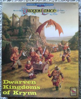 Dwarven Kingdoms Of Krynn - Dragonlance - Adv Dungeons & Dragons - Tsr (complete)