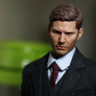 Supernatural Dean Winchester Head Sculpt Jensen Ackles For 12 " Action Figures