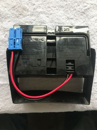 Kid Trax 12 Volt Battery (top Only) With The Small Blue Grid Power Plug