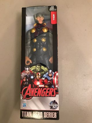 Marvel Avengers Titan Hero Series Thor 12 - Inch Figure With Hammer