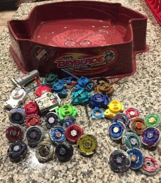 Assorted Beyblades,  Beyblade Parts,  Stadium And Launchers