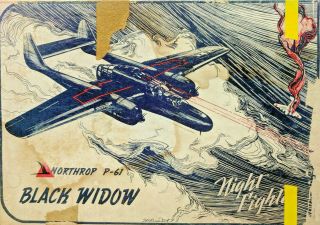 18 " Northrop P - 61 Black Widow Night Fighter Balsa Model Airplane Kit Maircraft
