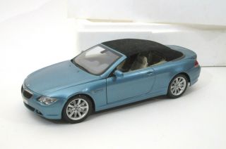 Bmw M6 Series 6 Convertible Kyosho 1:18 Scale Diecast Model Car Light Blue