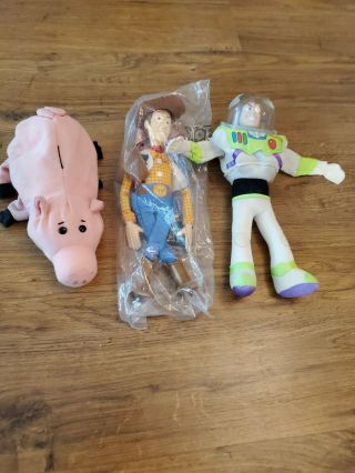 Toy Story Burger King 1995 (buz,  Wood,  And Ham)