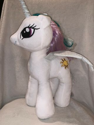 Build - A - Bear My Little Pony Princess Celestia Stuffed 15 " White Unicorn Sun 2014