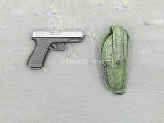 1/6 Scale Toy Sully Custom - Black & Grey Pistol W/od Green Molle Holster