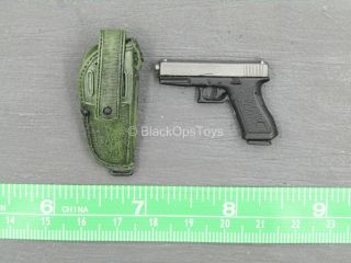 1/6 scale toy Sully Custom - Black & Grey Pistol w/OD Green MOLLE Holster 4
