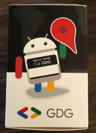 ULTRA RARE Hello From GDG Android Mini Collectible Google Special Edition Figure 5