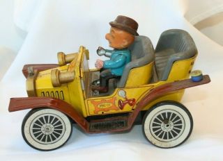Hubley Battery Operated Mr Magoo Jalopy Tin Car Toy From 1961