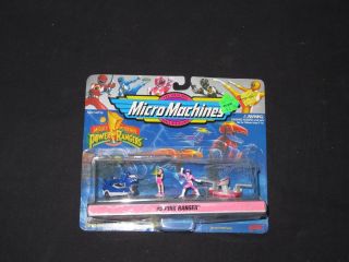 Micro Machines Mighty Morphin Power Rangers Pink Ranger Set 5 Mip 1994 Galoob