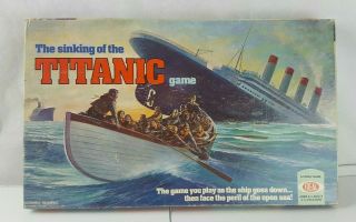 Vtg The Sinking Of The Titanic Board Game Ideal 1976 Complete