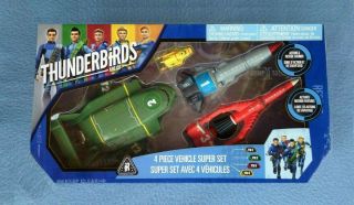" Thunderbirds Are Go " 4 Piece Vehicle Set T - Birds 1,  2,  3,  & 4 Nib