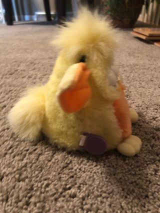 Vintage 1999 Yellow Orange Baby Furby With Tags - 4