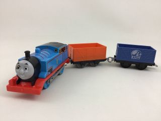 Trackmaster Talking Thomas The Train Cargo Cars Motorized Toy Mattel 2014