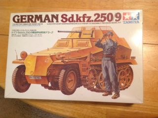 Tamiya German Sd.  Kfz.  250/9 Mm215 1/35 Complete Bags - Open Box -