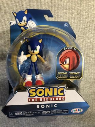 Nip Sonic The Hedgehog Bendable Sonic 4 " Bendy Figure Jakks Pacific 2019 Toy