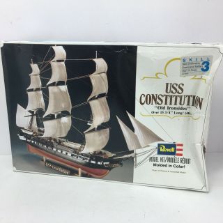 Revell Uss Constitution 1:196 Scale Plastic Model Kit 85 - 5404 Skill 3