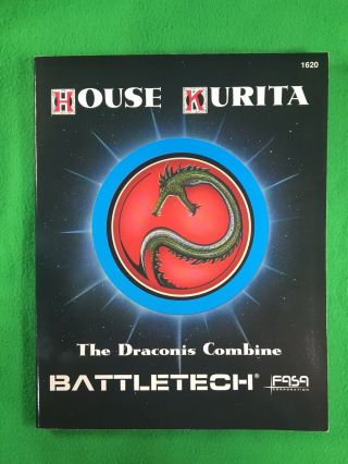 House Kurita - The Draconis Combine - Battletech - Fasa 1620 - 1987 - Vg Cond