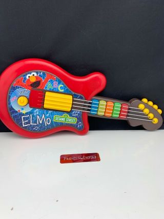 Elmo Guitar Sesame Street Musical Toy Instrument Light - Up Hasbro 2010 -