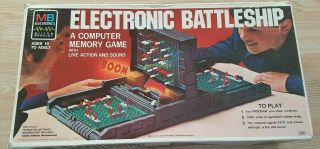 Milton Bradley Electronic Battleship Game Vintage 1977 Complete