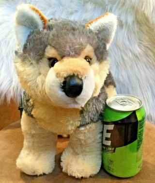 Aurora World Wily The Wolf Plush 17” From Tip Of Nose To Tip Of Tail Standing