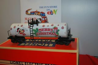 Lionel Standard O Scale Disney Mickey Mouse Merry Christmas Uni - Body Tank Car