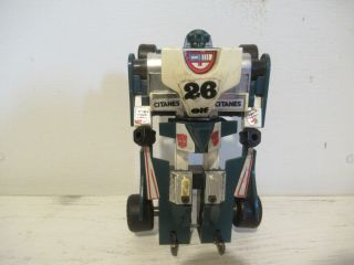 Transformers G1 Mirage Formula 1 Sports Car Autobot Blue White 1984 Robot Toy
