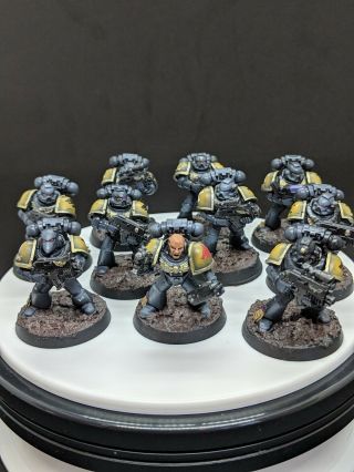 Warhammer 40k Space Wolves Tactical Squad 2 Grey Hunters Well Painted