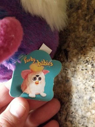 1999 Furby (Tiger) Baby with tags.  colors.  but Doesnt Talk 4