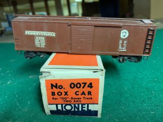Lionel Oo Box Car 0074