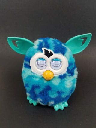 2012 Hasbro Interactive Furby Blue And Teal.  Hilarious,  Great.