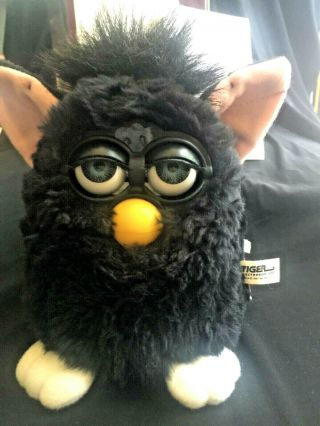 Electronic Furby Black And White With Blue Eyes 1998 Model 70 - 800