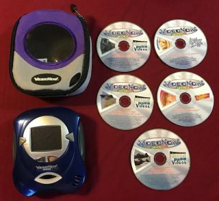 Videonow Color Personal Video Player Hasbro Blue Version & 5 Discs Euc