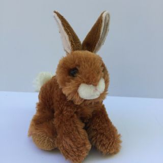 Aurora Plush Bunny Rabbit Stuffed Animal Brown Floppy Toy 6 " Soft Lovey