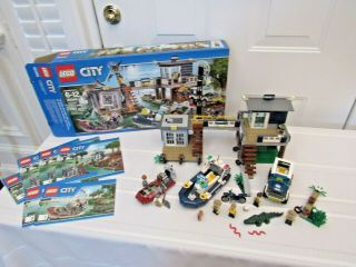 Lego City Swamp Police Station - 60069 - 100 Complete W/box & Manuals