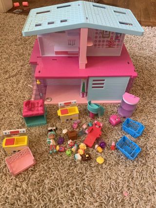 Shopkins Happy Places Grand Mansion Doll House Playset And Accessories