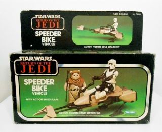 Star Wars Return Of The Jedi Speeder Bike Toy Vehicle Box